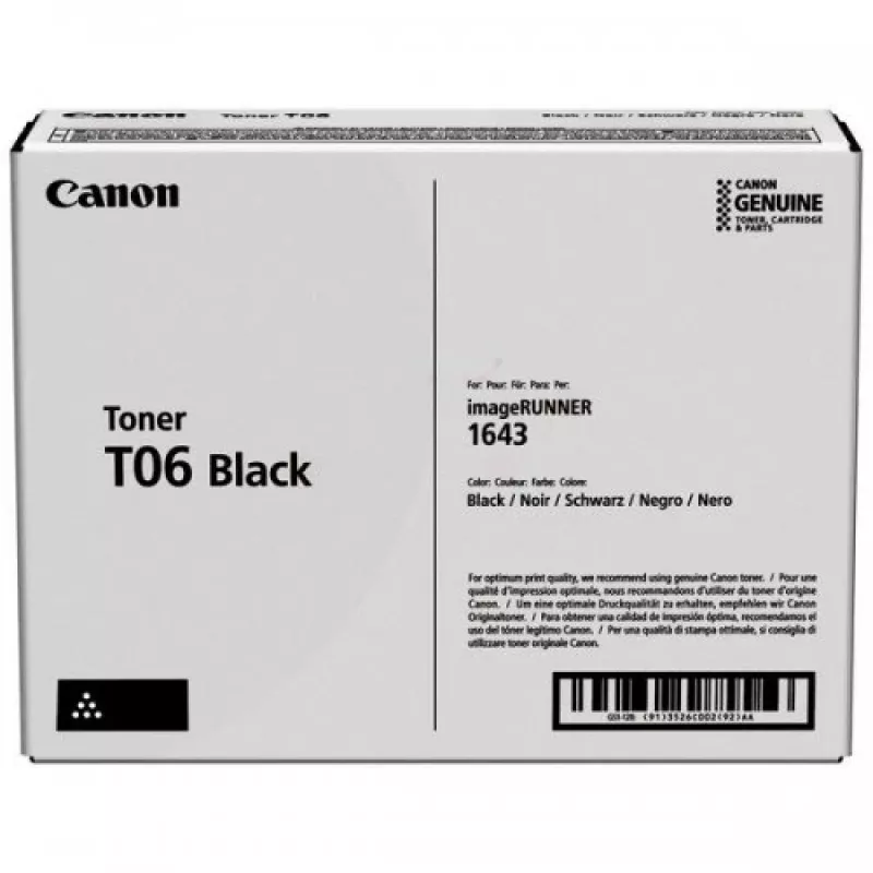 Canon T06 (3526C002) Cartucho de toner, preto (SPEC)