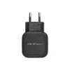 Carregador de parede AC QOLTEC 50186 para smartphone e tablet, 5 V 3.4 A, 17 W, 2× USB, preto