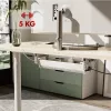 Organizador de cabos/tomadas sob a secretária Maclean, carga máx. 5 kg, branco, MC-106 W