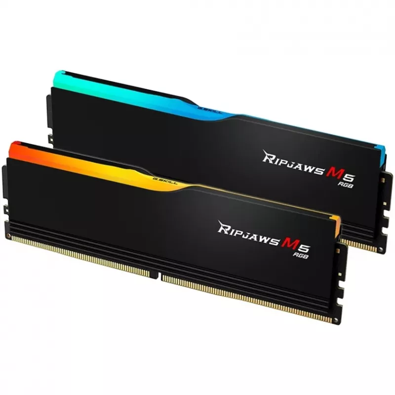 DIMM 32 GB DDR5-6000, memória RAM preta, F5-6000J2836G16GX2-RM5RK, Ripjaws M5 RGB, INTEL XMP