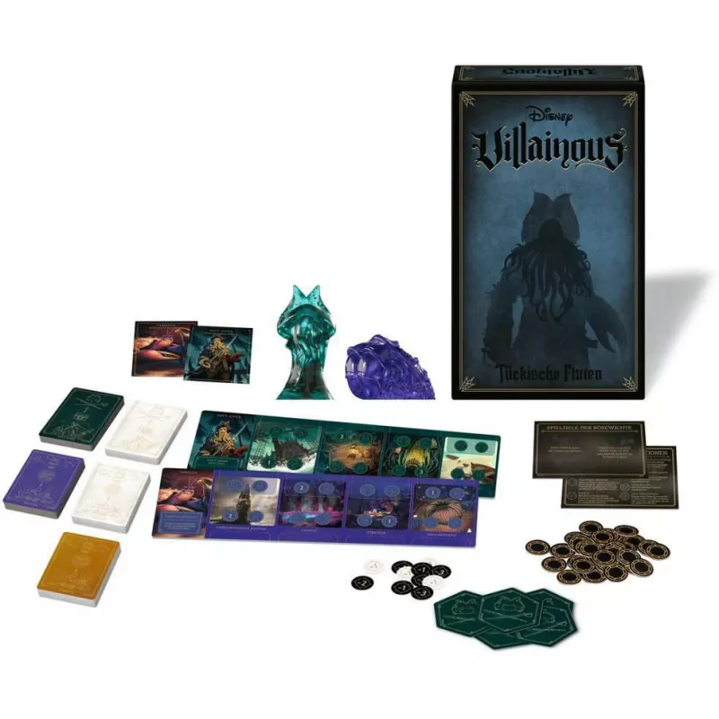 Disney Villainous - treacherous tides, expansão de jogo de tabuleiro