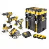 Conjunto combinado de ferramentas DeWALT DCK500P3T-QW, 18V, 3 baterias