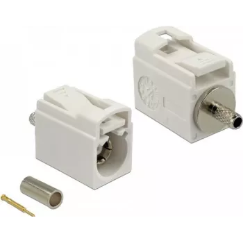 Delock 89700 Conector de crimpagem FAKRA B fêmea, 21 mm (curto)