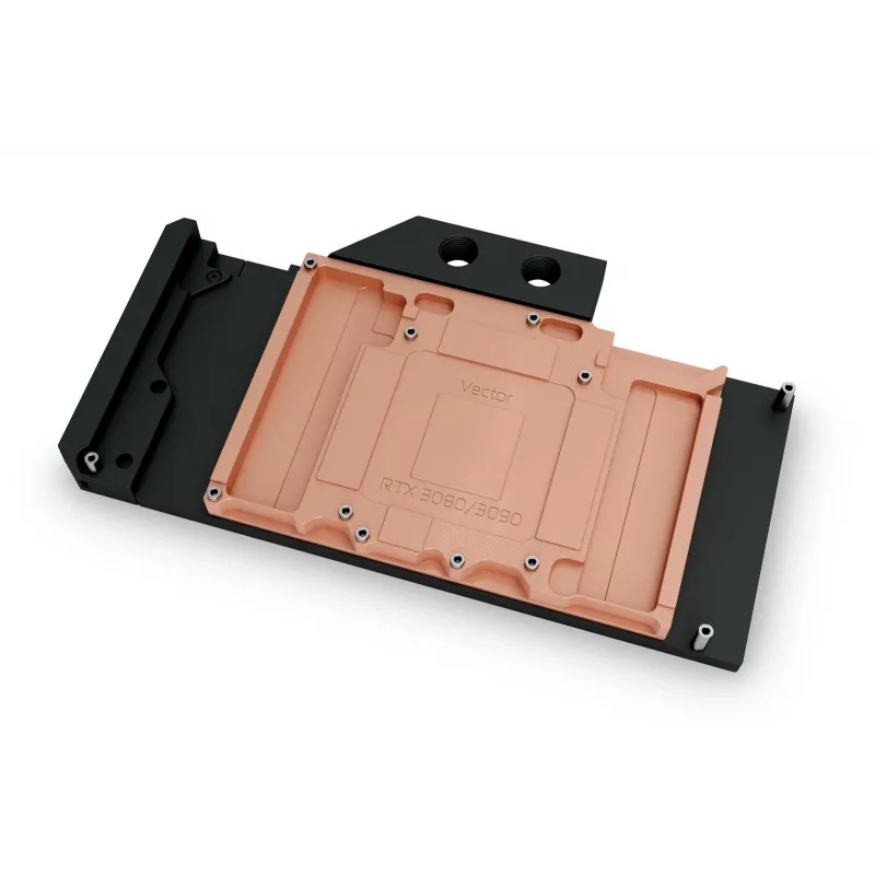 Bloco de água EK Water Blocks Quantum Vector RTX 3080/3090 – acetal/cobre, preto, 220×124×20,5 mm