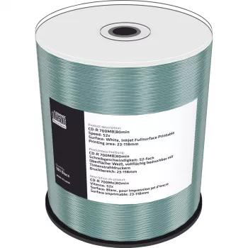 CD-R MediaRange MR203 700 MB 52x imprimível a jato de tinta 100 unid.