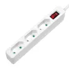 Extensão de energia LogiLink LPS230 1,5 m 3 tomadas AC interior branco