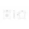 Suporte de TV Edbak GD03 73,7 cm 10 kg preto