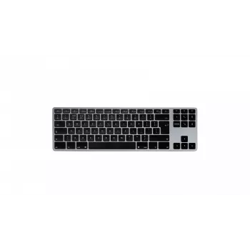 Teclado mecânico Matias FK408BTB-UK Tenkeyless Bluetooth alumínio Space Gray