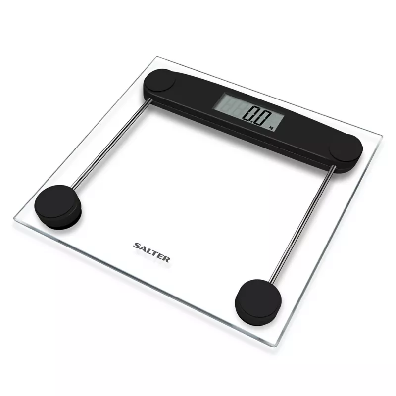 Balança de casa de banho Salter 9208 BK3R balança compacta de vidro eletrónica