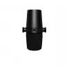 Microfone Shure MV7-X preto microfone de estúdio