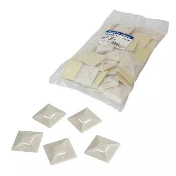 Suportes para abraçadeiras LogiLink, base adesiva 40 x 40 mm para abraçadeiras, suporte de abraçadeiras: 14,3 x 2,7 - 1 unid. (KAB0045)