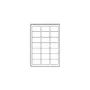 Avery Zweckform Avery - transparente - 63,5 x 38,1 mm 525 etiqueta(s) (25 folhas x 21)