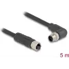 Cabo de sensor/atuador DeLOCK 80531 5 m RST M12 preto