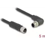 Cabo de sensor/atuador DeLOCK 80531 5 m RST M12 preto