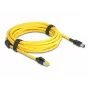 Cabo de rede DeLOCK 81253 Preto Amarelo 5 m Cat6
