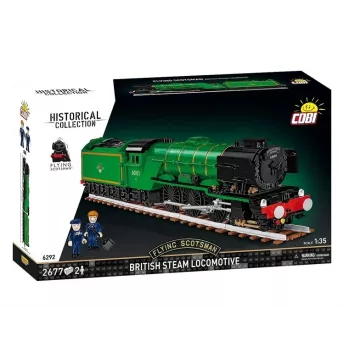 Cobi Flying Scotsman locomotiva a vapor britânica, conjunto de construção, 1:35, 2677 peças