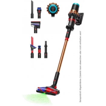 Aspirador vertical com bateria Dyson V16 Piston Animal com conjunto de limpeza especial (495948-01), preto mate/cobre