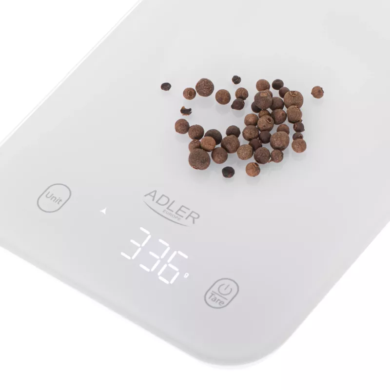 Adler balança de cozinha | AD 3181w | Divisão 1 g | Tipo de visor LED | Branco