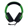 Headset gamer com fios Razer Kraken V4 X — supra-auriculares, 20–20000 Hz, cabo de 1,8 m, 310 g, preto/verde
