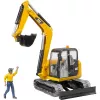 Brudder CAT mini-escavadora com operário