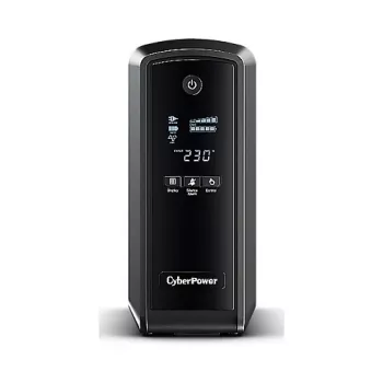 Fonte de alimentação ininterrupta (UPS) CyberPower CP900EIPFCLCD Line-Interactive 0,9 kVA 540 W 6 saídas AC