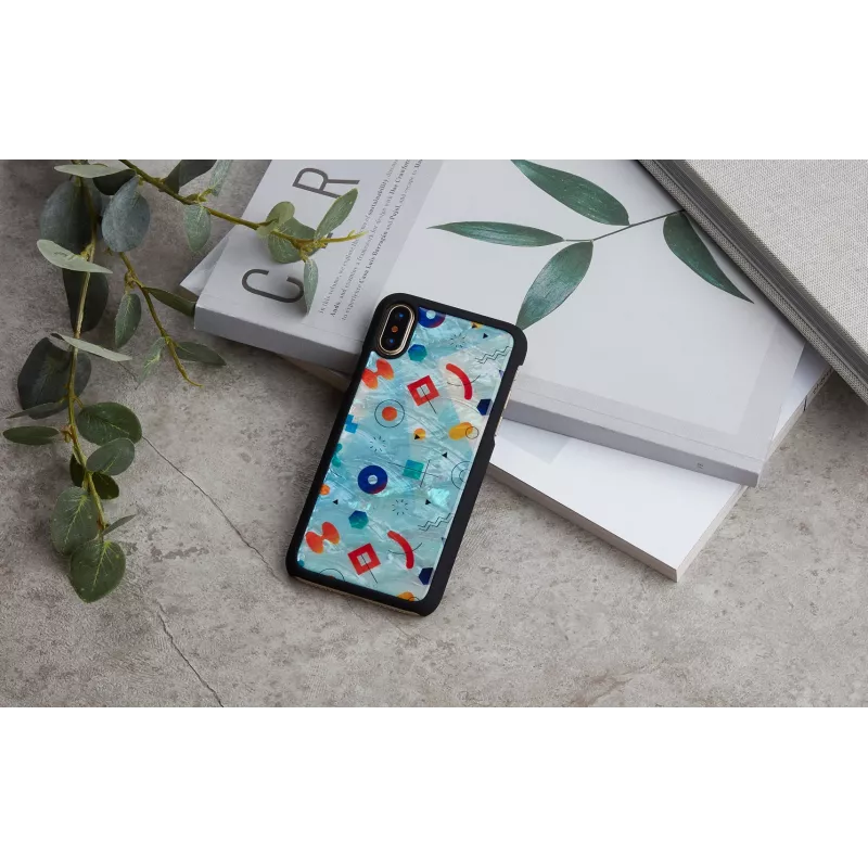 iKins Poppin Rock capa para iPhone XS/X, preta