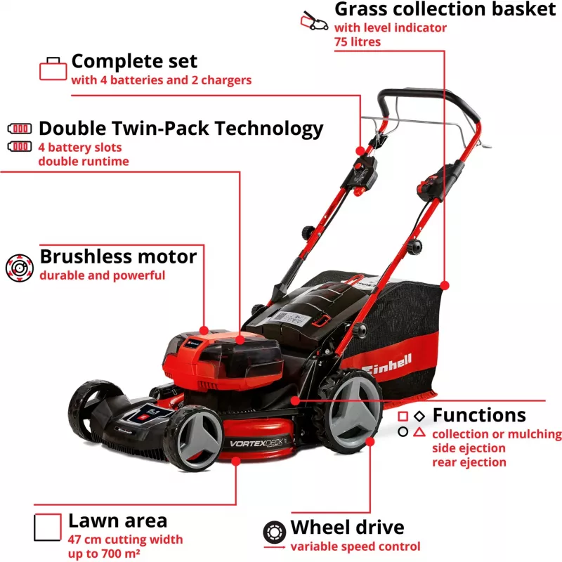 Cortador de relva Einhell GE-CM 36/47 S HW Li