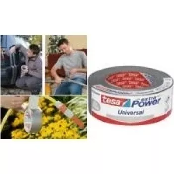 Fita adesiva de tecido Tesa 25 m x 50 mm extra Power branco 56388 (56388-00002-06)