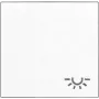 Painel de interruptor de luz de parede Jung A 590 L WW, branco