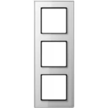 Tampa de interruptor de vidro para montagem na parede JUNG AC 583 GL WW branco, vidro, 84×226 mm