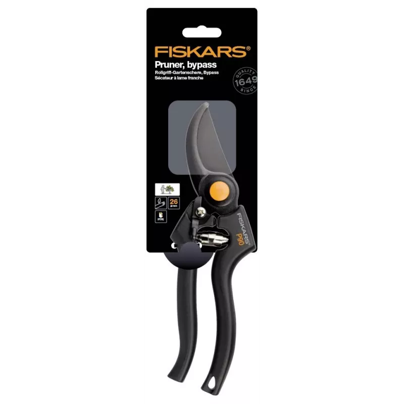 Tesoura de poda Fiskars 111960 Bypass preta
