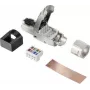 Ficha RJ45 Renkforce CAT 8.1 8P8C ficha de montagem no campo (sem ferramentas) prateada RF-4495306 1 unid. (RF-4495306)
