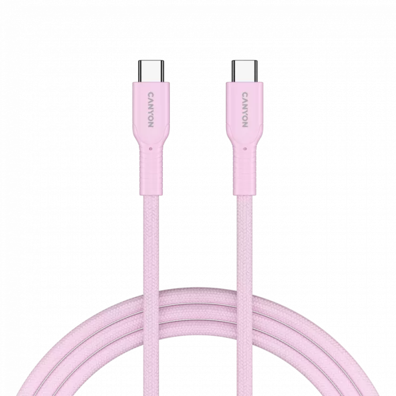 Cabo CANYON OnWire 60CL C-C 60W COLOR entrançado 1m rosa