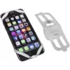 Suporte para smartphone FISCHER 86274 — silicone, branco, universalmente compatível com modelos comuns