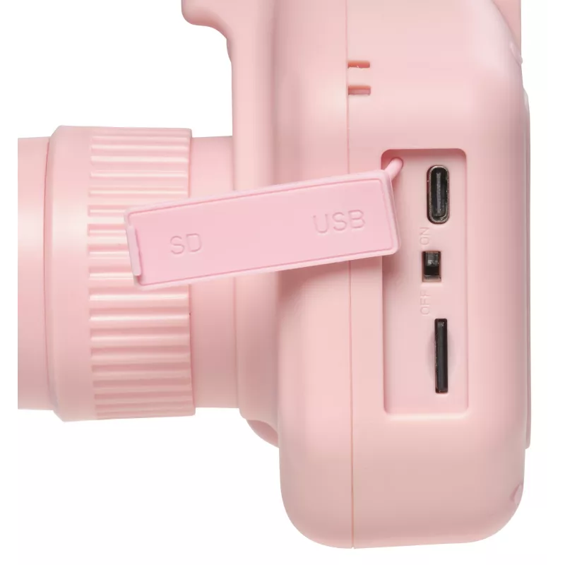Denver KPC-1370P câmara digital infantil com impressora térmica, LCD de 2,8", rosa
