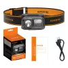Lanterna de cabeça Superfire HL23 com 220 lm de potência e carregamento USB-C