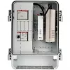 Axis T98A18-VE Armário para conversor de media A - Conversor de media - GigE - 10Base-T, 100Base-TX, 1000Base-X, 100Base-X - 2 portas - RJ-45 / SFP (mini-GBIC)