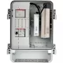 Axis T98A18-VE Armário para conversor de media A - Conversor de media - GigE - 10Base-T, 100Base-TX, 1000Base-X, 100Base-X - 2 portas - RJ-45 / SFP (mini-GBIC)