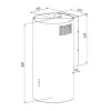 Exaustor AKPO WK-4 BALMERA WL fino BRANCO SEDA MATT T450 M3