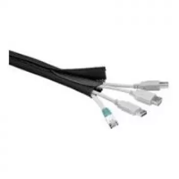 Wentronic Goobay espiral para cabos, preto – 1,8 m espiral para cabos flexível e de fácil instalação (51919)