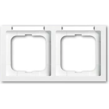 BUSCH JAEGER BJ 1732-184 NSK Moldura 2f horizontal janela de visualização future linear branco estúdio