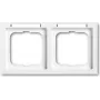 BUSCH JAEGER BJ 1732-184 NSK Moldura 2f horizontal janela de visualização future linear branco estúdio