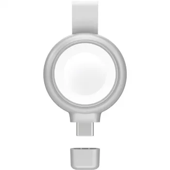 Carregador 4smarts QI2 smartwatch prateado USB carregamento rápido sem fios