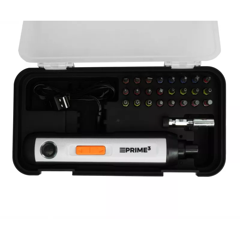 Berbequim sem fios PRIME3 TCD21 4V — ferramenta elétrica compacta para pequenas reparações