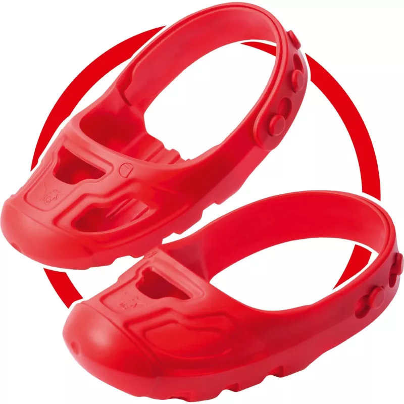 Carro de passeio Simba-Dickie BIG Bobby Car Classic vermelho com Whisper Wheels e cuidado de sapatos