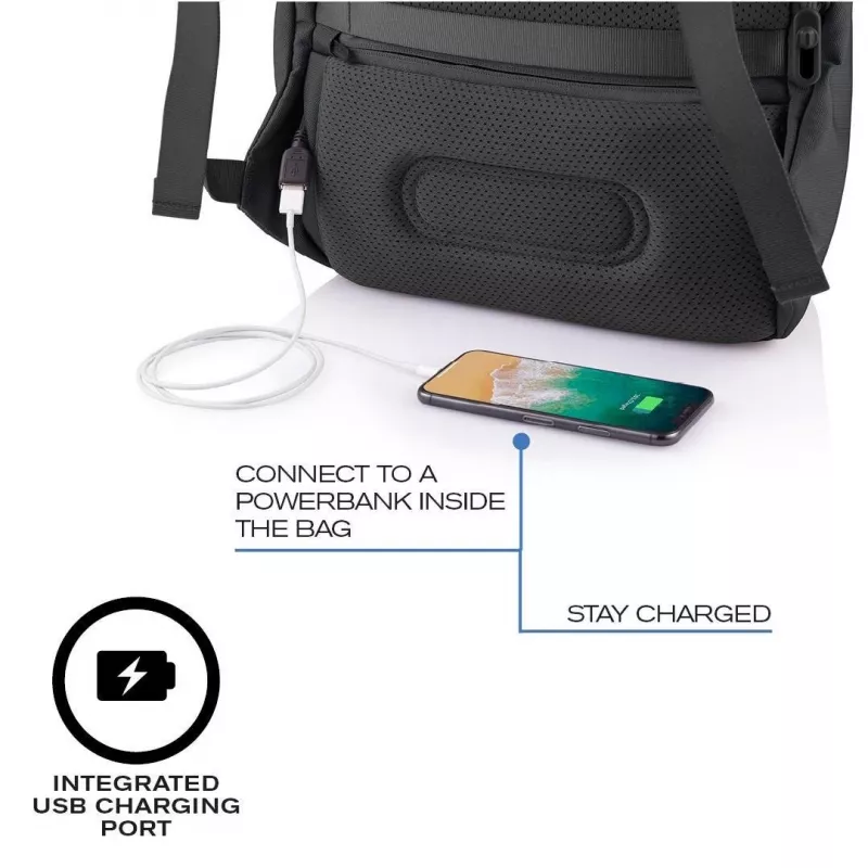 Mochila de lazer XDDESIGN Bobby Soft com compartimento para portátil de 15,6 polegadas, 16 l, PET, preto