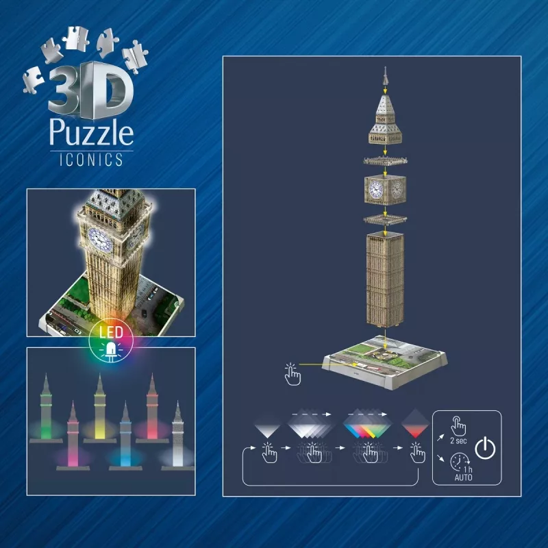 Puzzle 3D Big Ben Clock Tower Londres