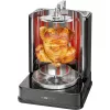 Multigrill elétrico vertical CLATRONIC DVG 3686, 1400 W, preto, com espeto rotativo e 6 espetos