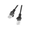 Cabo de rede LANBERG PCU5-10CC-0025-BK RJ-45 Cat5e U/UTP 0,25 m preto