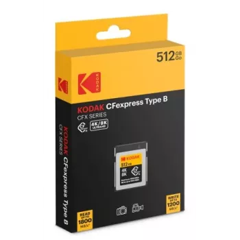 Memória flash Kodak 512GB CFexpress tipo B EKMCFX512GK